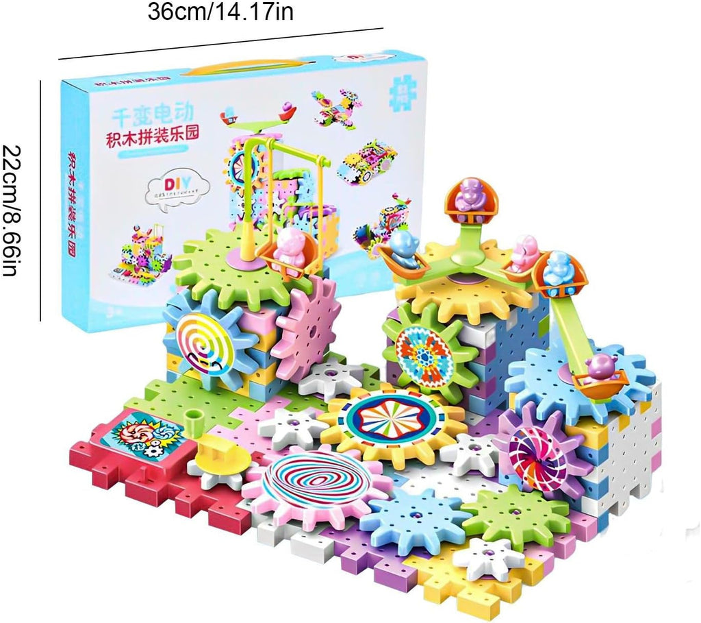 Rotating Gear Building Blocks for Kids | STEM Learning Toy
